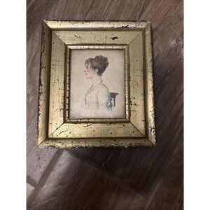 Borghese Italy Patty Hodgkins‎ Diminutive Watercolor Wedding Portrait 7.5"